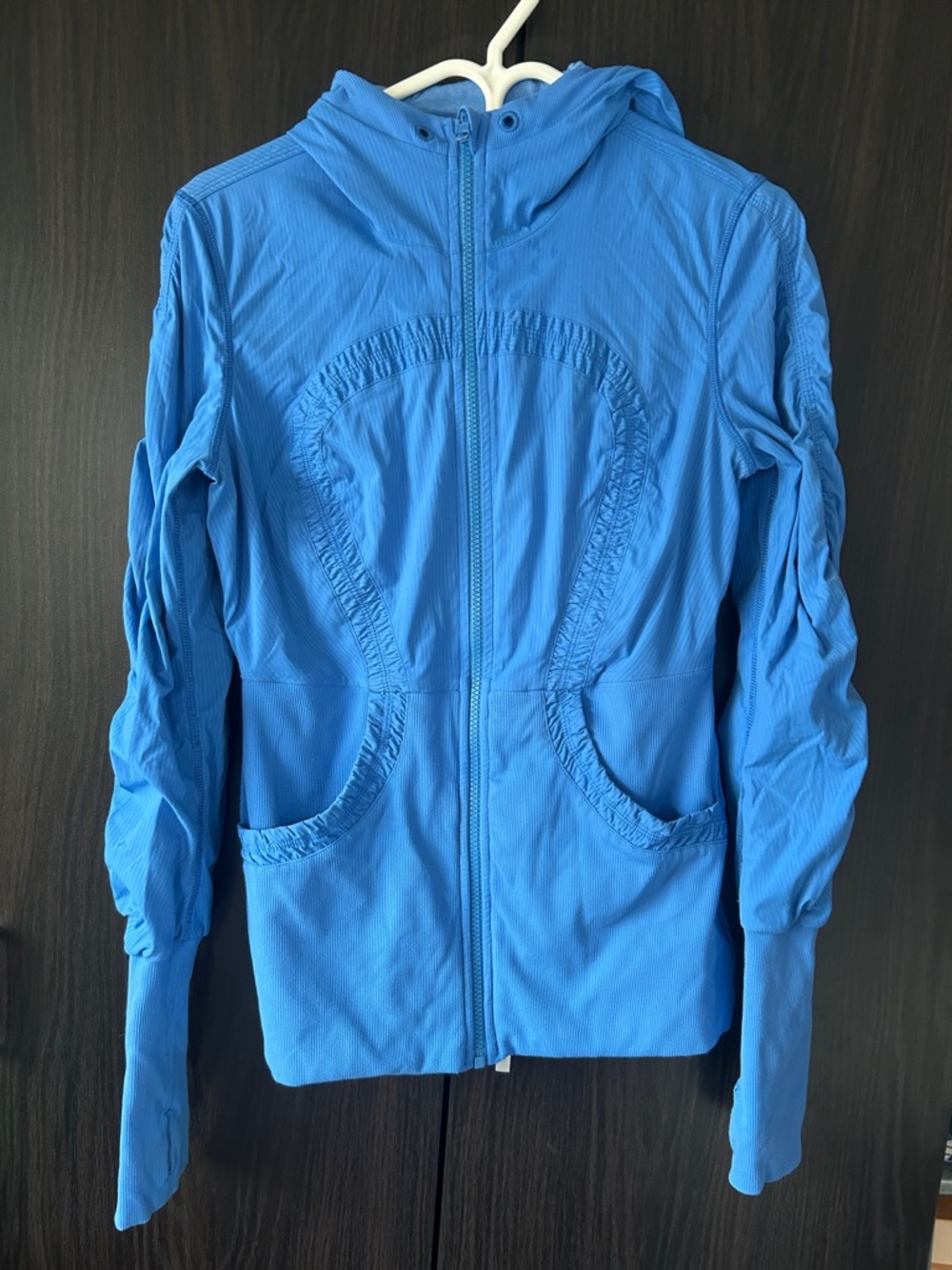 Like new lululemon athletica Bright Blue Hooded Zip Jacket